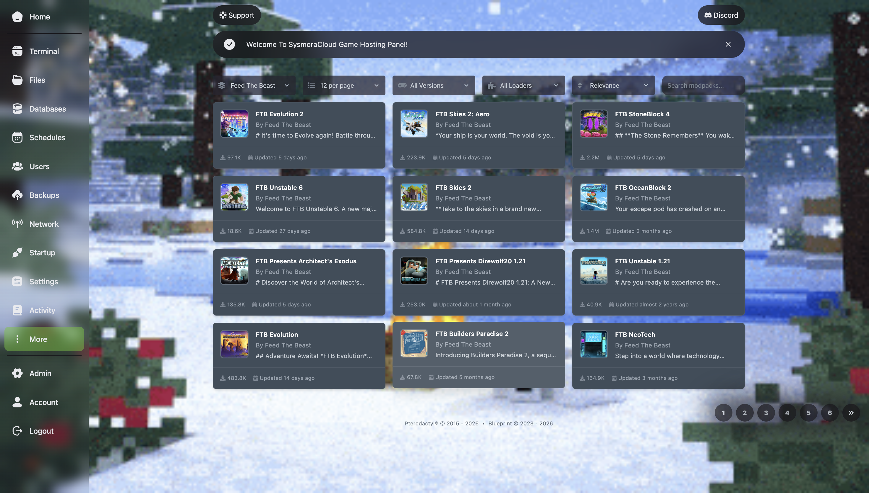 SysmoraCloud Game Panel - Modpack Installer